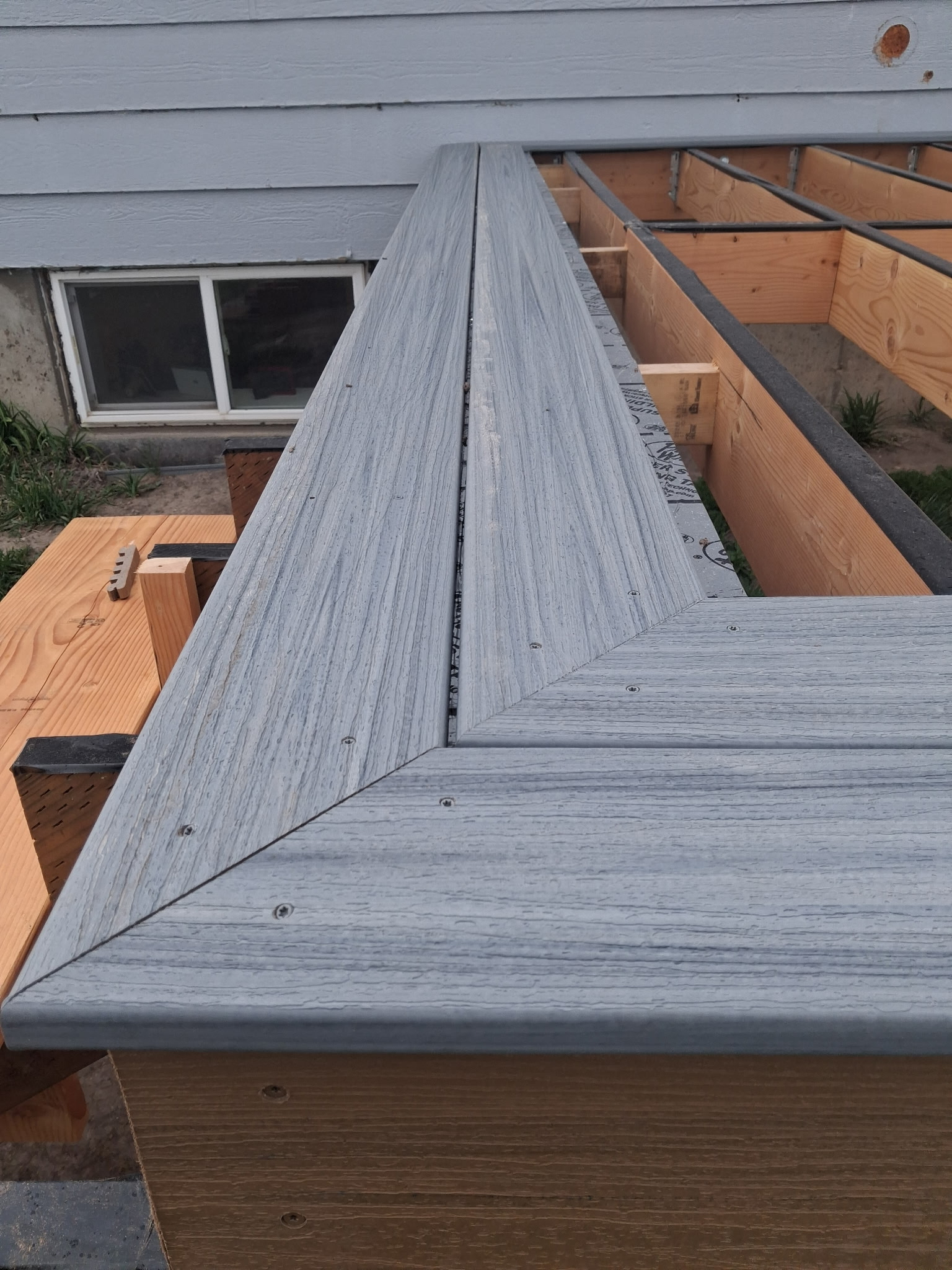 Edge of deck perimeter