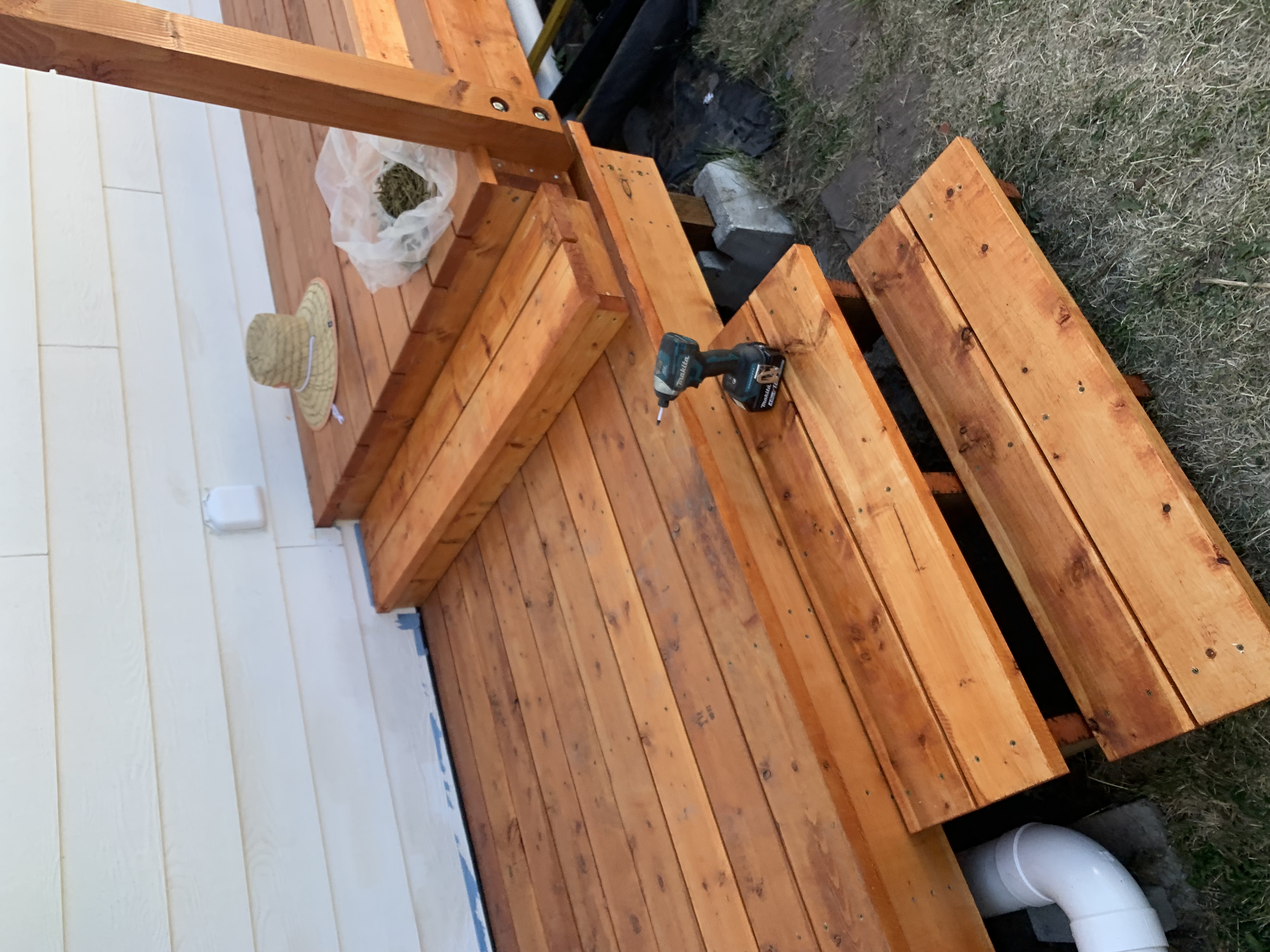 Beautiful stained deck finish